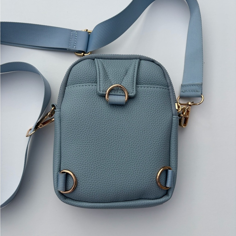 Kedzie Solstice Convertible Sling Crossbody Bag with Card Case Wallet, Sky Blue - Picture 3 of 8